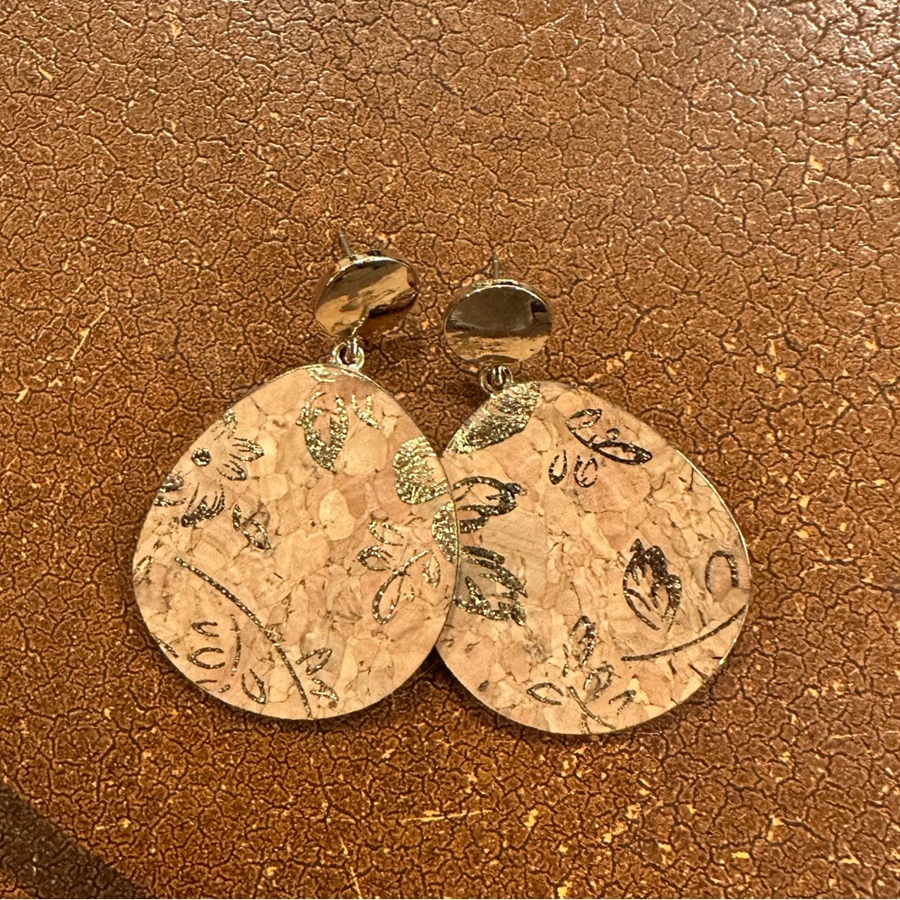 🧡CORK EARRINGS🧡